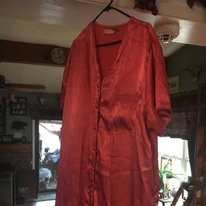 Salmon colored satin feel night shirt